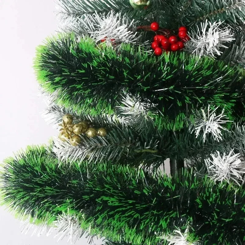 Christmas Green Tinsel Ribbon – Festive Garland for Trees & Holiday Decor