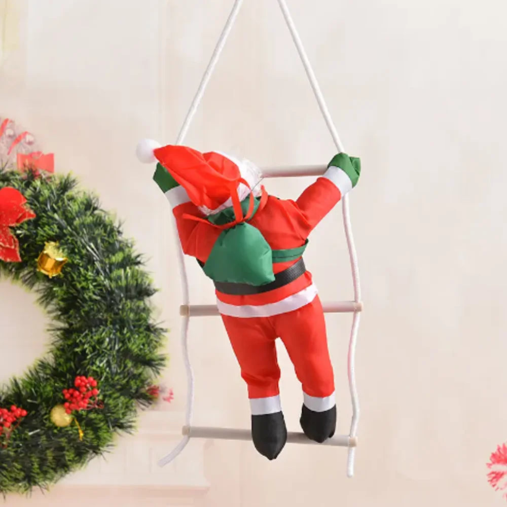Climbing Santa Claus Decoration – Hanging Christmas Doll for Home & Restaurant