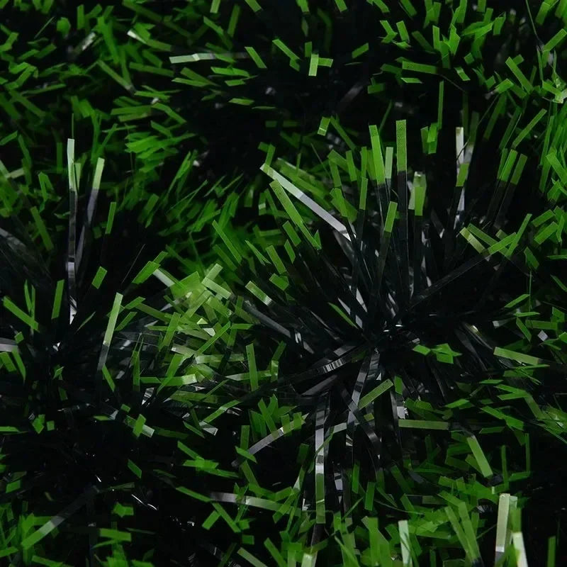 Christmas Green Tinsel Ribbon – Festive Garland for Trees & Holiday Decor