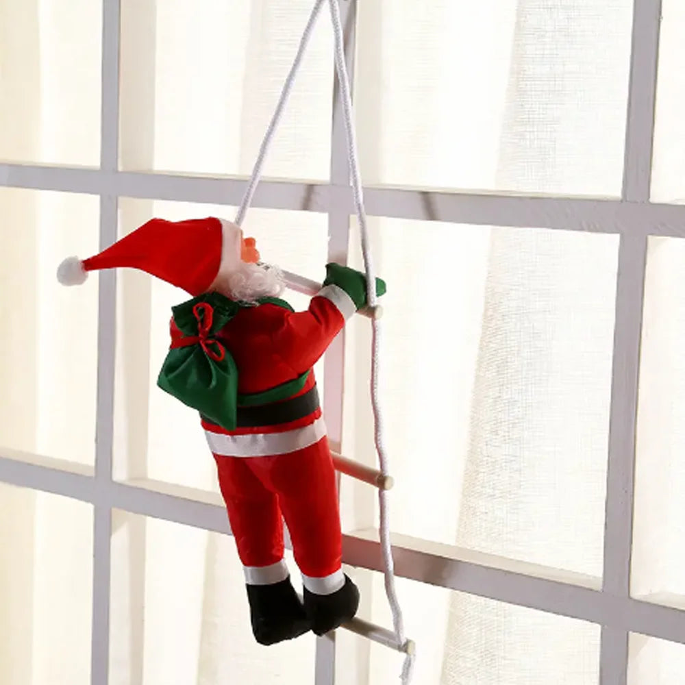 Climbing Santa Claus Decoration – Hanging Christmas Doll for Home & Restaurant
