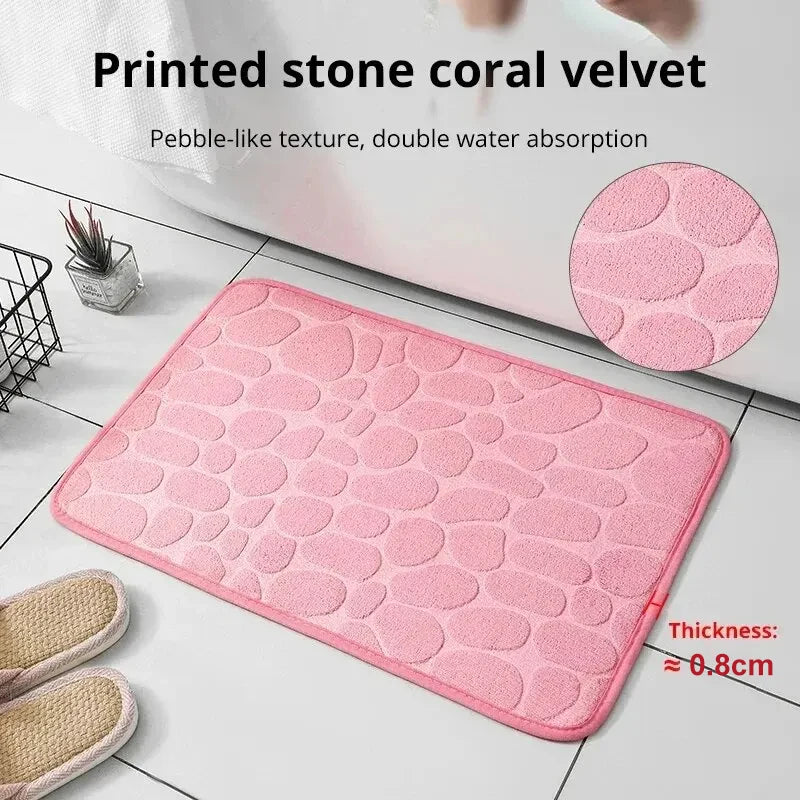 3D Non-Slip Bathroom Mat — Soft, Safe & Stylish Comfort