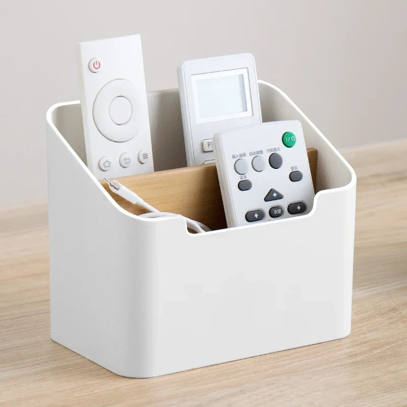 All-in-One Remote Control & Tissue Storage Organizer Box