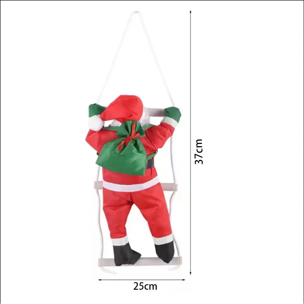Climbing Santa Claus Decoration – Hanging Christmas Doll for Home & Restaurant